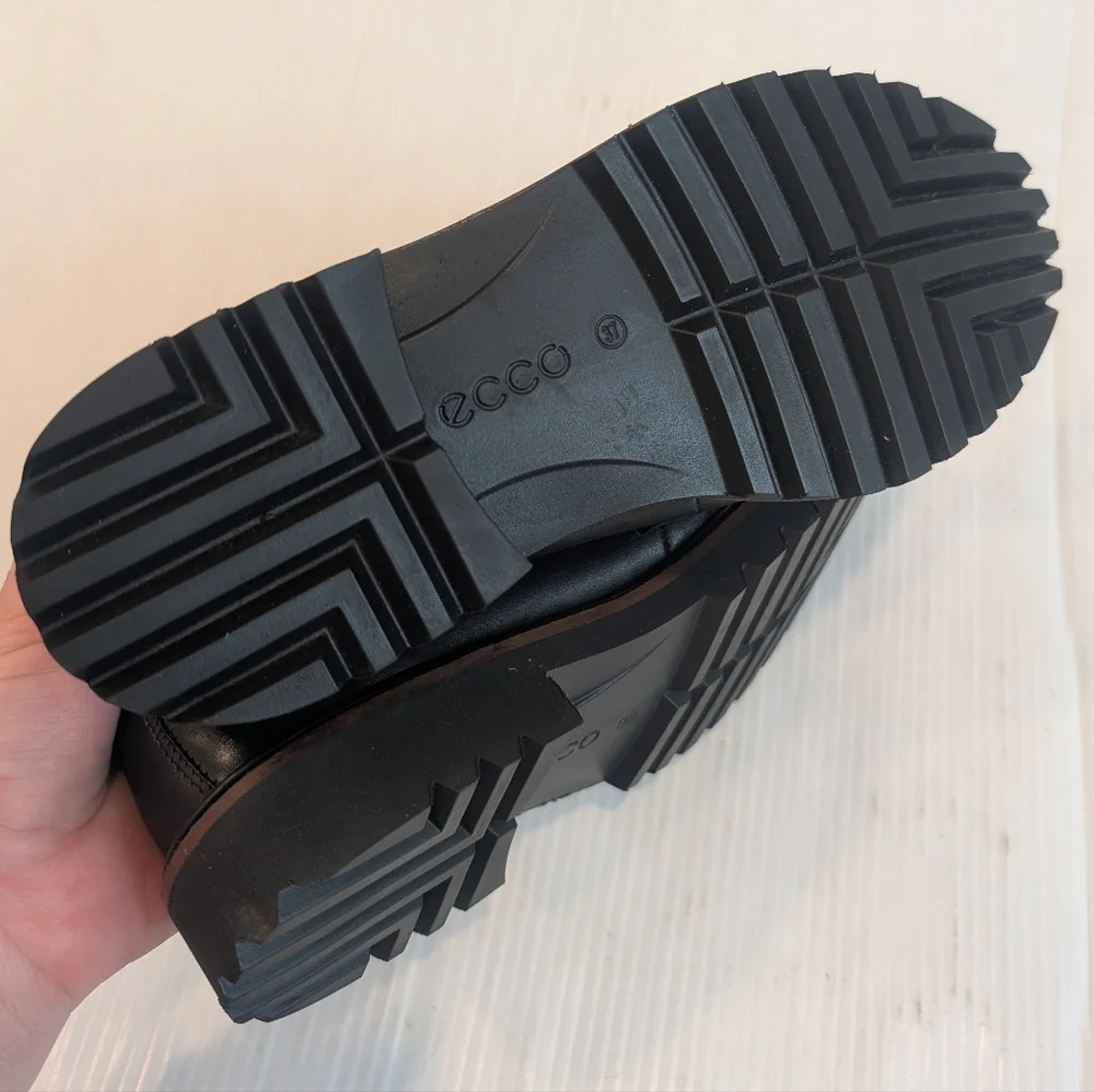 ECCO Modern Tailored Black Penny Women's Loafers Size 6-6.5